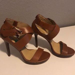 Michael Kors brown heels. Worn once.